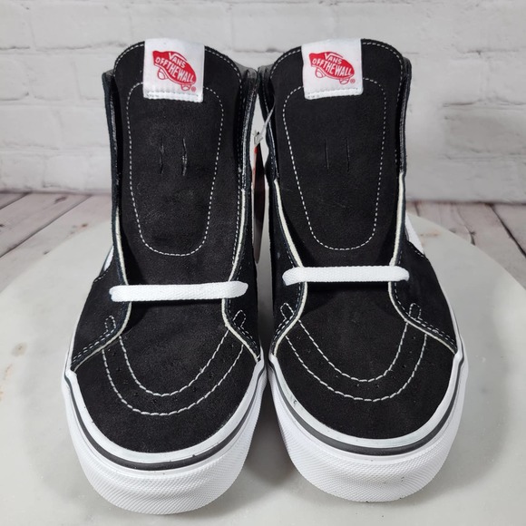 Vans Black and White High-Top Athletic Shoes - Picture 3 of 16